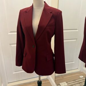 THEORY RED BLAZER SIZE 6
